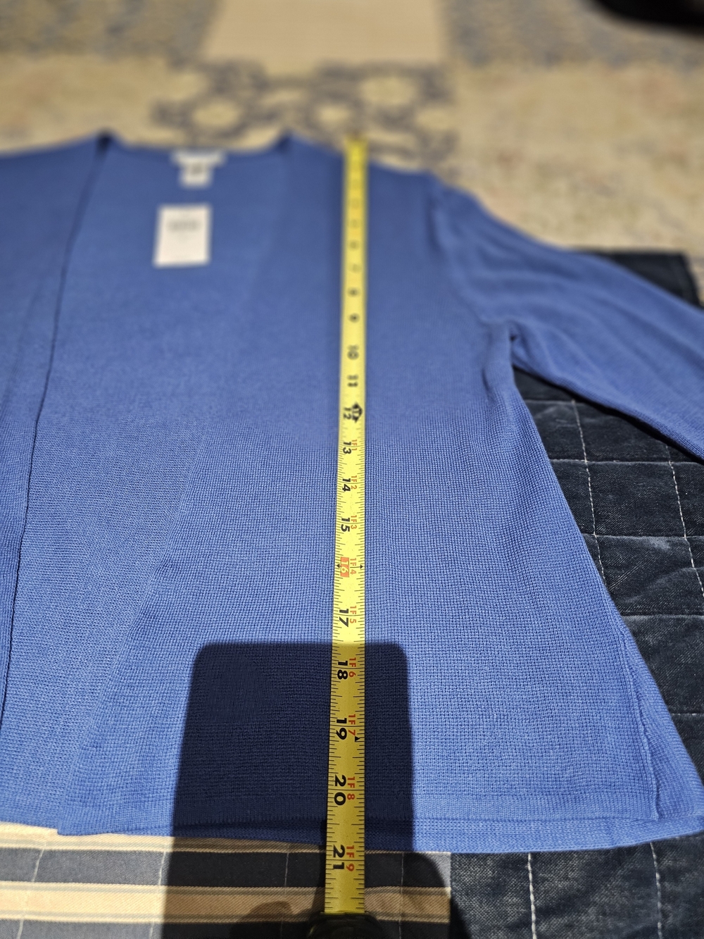 J. Jill Open Front Cardigan - Dutch Blue, NWT - Picture 7 of 7